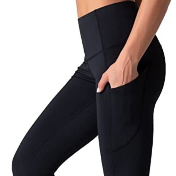 Cali Chic Women Yoga Pants Celebrity Brushed Nylon Soft High Waist Tummy Control - Picture 1 of 7